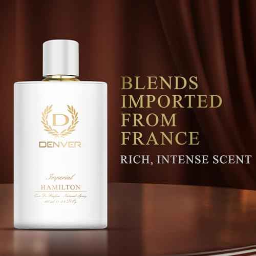 Denver Imperial Eau de Parfum for Men, 100ml | Long-Lasting Fragrance and Odor Protection | Blending Fresh Citrus, Spicy, Woody and Musky Notes for a Bold Elegant Finish