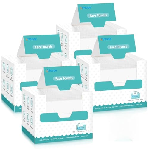 UNIMADE Disposable Face Towels, 200 Count Ultra Soft