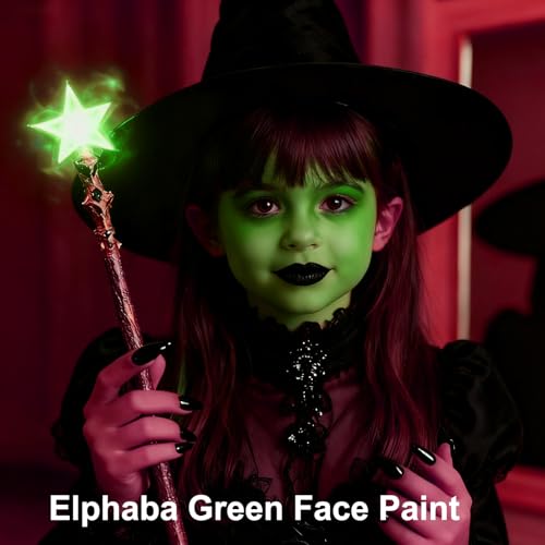 Green Face Paint for St Patrick's Day & Halloween Costumes