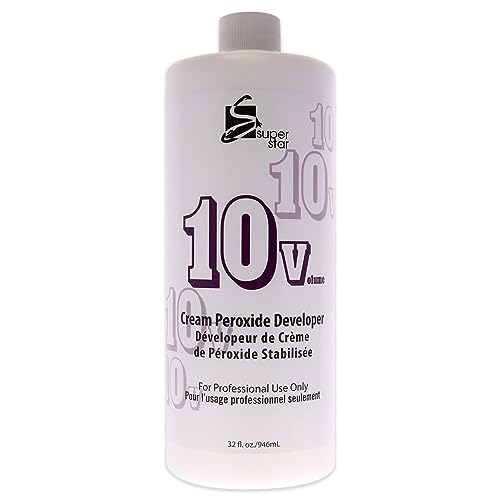 Super Star 10 Volume Cream Peroxide Developer, 32oz
