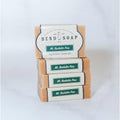Bend Soap Company All Natural Handmade Goat Milk Soap for Dry Skin Relief, Mount Bachelor Pine, 4.5 oz Bars, 4 Pack