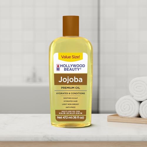 Hollywood Beauty Jojoba Oil 16 oz - Hair, Scalp & Skin