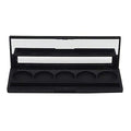 2 Pcs 5 Grids Empty Eyeshadow Palette Cosmetics Makeup Storage Container DIY Eye Shadow Palette Case with Mirror and Window for Blush Eyebrow Powder Lipstick, Inner Diameter 26mm