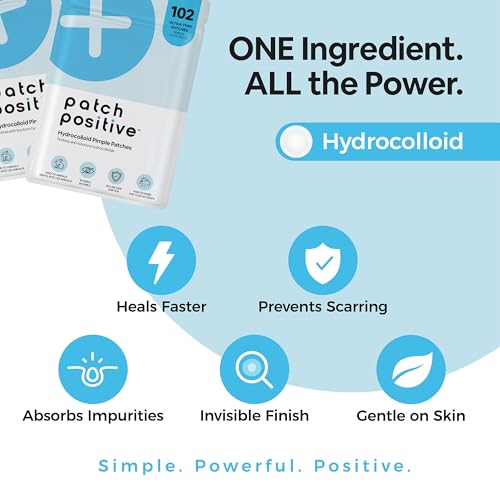 Pimple Patches (102 Count) ? Ultra-Thin Hydrocolloid Acne Patches for Face & Skin, Invisible Zit Stickers for Blemishes & Breakouts, Spot Treatment Dots, Vegan & Cruelty-Free Skincare