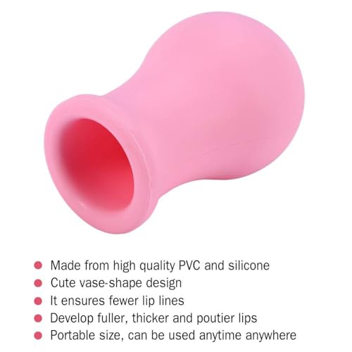 Lip Plumper Device with Soft Silicone Nozzle - Portable Enhancer