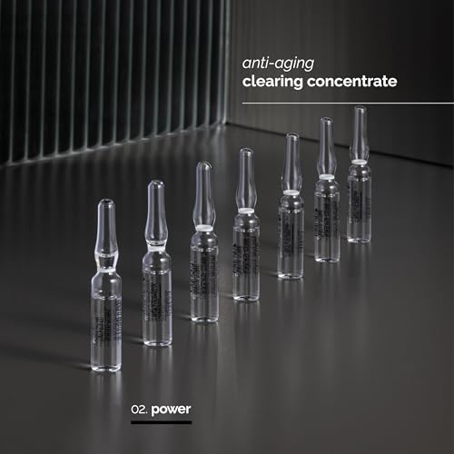 /skin regimen/Lx Multi Acid Ampoules, Anti-Aging Clearing Concentrate, Smooths Texture, Minimizes Pores, Brightens, Longevity Complex¢â, Acids, Clean Beauty, Oily Skin, 7 x 0.06 Fl Oz