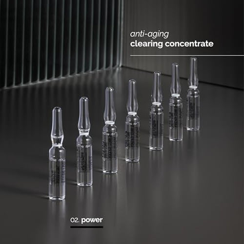 /skin regimen/Lx Multi Acid Ampoules, Anti-Aging Clearing Concentrate, Smooths Texture, Minimizes Pores, Brightens, Longevity Complex¢â, Acids, Clean Beauty, Oily Skin, 7 x 0.06 Fl Oz