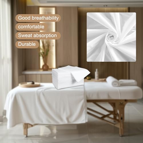 100-Pack 31x71 Disposable Massage Table Covers - Waterproof Non-Woven
