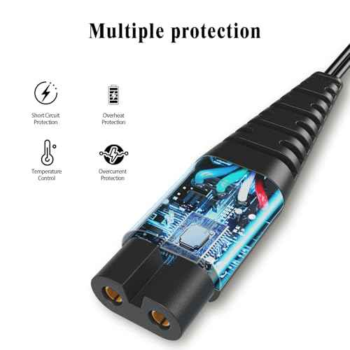 USB Charging Cable Cord for oneisall Low Noise Dog Clippers Model RFC-676 Only- Fit for oneisall Rechargeable Stainless Steel Blade Pet Shaver