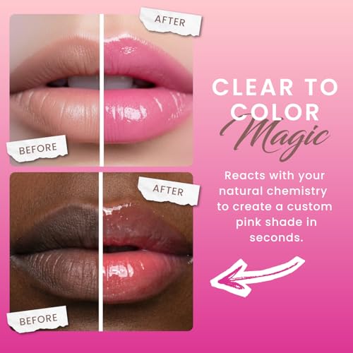 Color Changing pH Reactive Lip Oil - Pink Shimmer