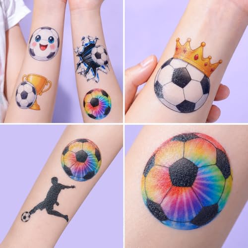 120 PCS Soccer Temporary Tattoos for Kids - Party Favors
