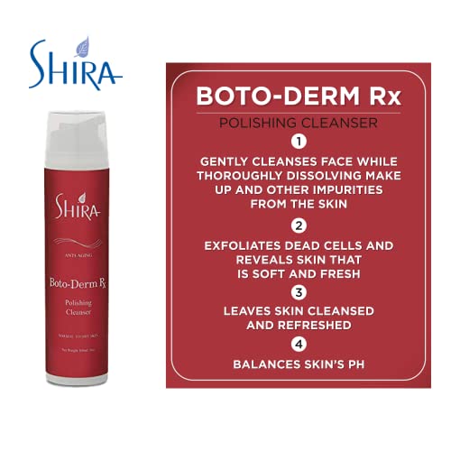 Shira Boto-Derm Rx Polishing Cleanser With Anti Anging FormulaMakes Skin Wrinkle Free and Keeps Skin Hydrated and NourishedUseful for Normal to Dry Skin (150ml)
