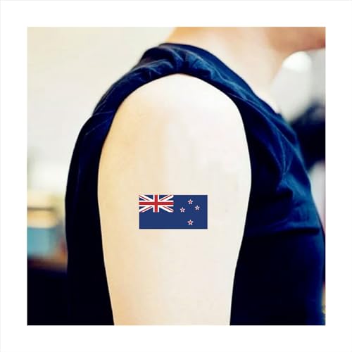 30-Pack New Zealand Flag Temporary Tattoos for Sports Fans