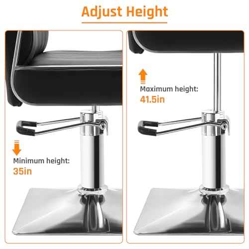 Barber Chair Replacement Hydraulic Pump - for Bar Beauty Salon Barber Hairdressing Adjustable Height£¬Weight Capacity 440 Lbs/200kg£¬Replacement Part for Most Standard Styling Chairs£¬Easy to Use