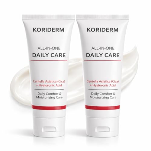 Face Cream Moisturizer 2 Pack- All-In-One Daily Facial Lotion with Centella Asiatica, Collagen & Hyaluronic Acid - Hydrates, Firms & Reduces Wrinkles - Nourishing Skin Care for All Skin Types 2P