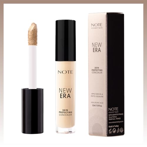 NOTE New Era Skin Protecting Concealer - High Coverage Natural Finish Make Up - Under Eye Concealer Face Makeup and Skincare - 20-0.19 oz