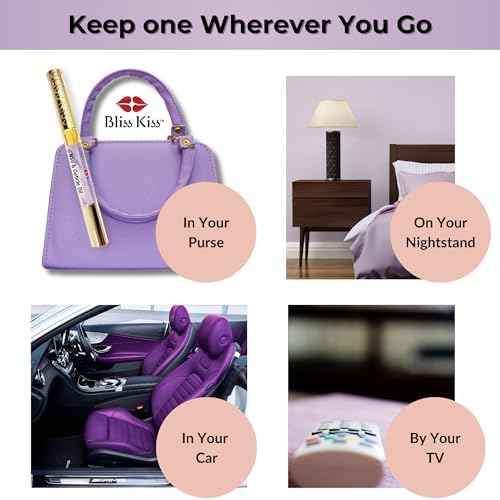 Bliss Kiss | 1 Lavender Vanilla | Nail Oil Cuticle Pen w/Vitamin E & Jojoba?Nail Strengthener Nail Growth Serum for Brittle Peeling Breaking Thin Nails