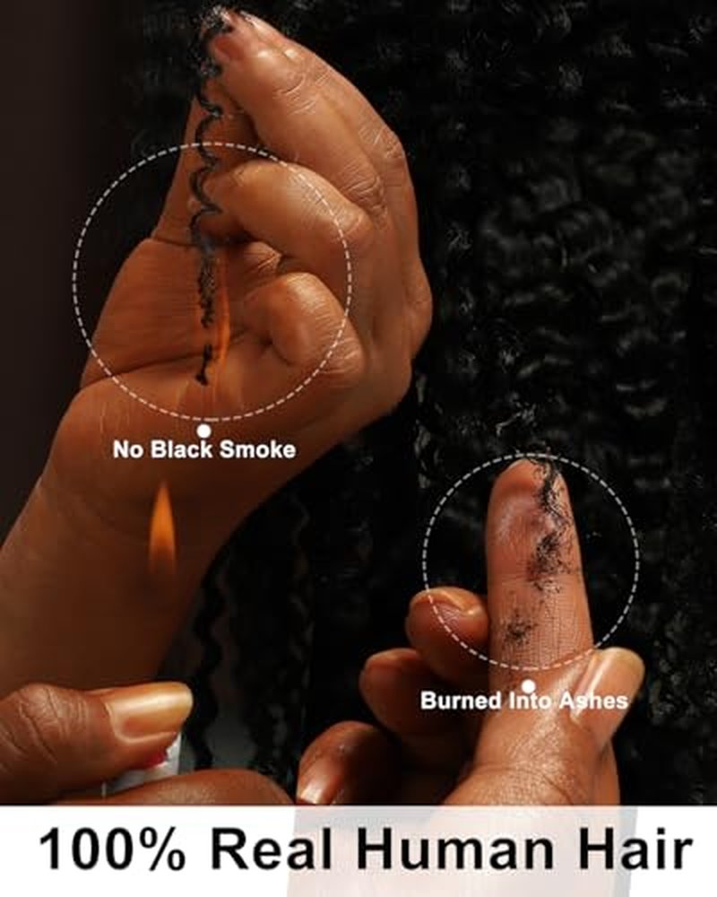 BEEOS 20 Inch Kinky Curly Crochet Hair Extensions - 40g