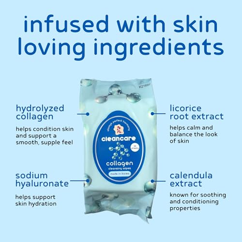 PB & JAY Collagen Makeup Remover Wipes - 30 Count