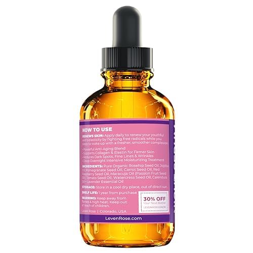 Leven Rose Winter Combat Bundle with Rosehip Oil 4oz, Rosehip Night Serum, and 24k Gold Rose Water