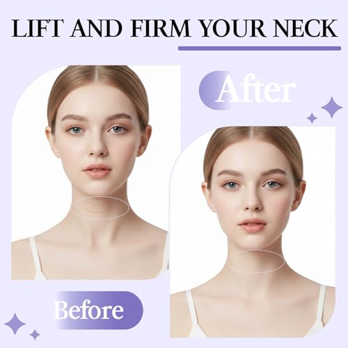 Invisible Neck Lifting Tape with 20 Patches - Hypoallergenic & Comfortable