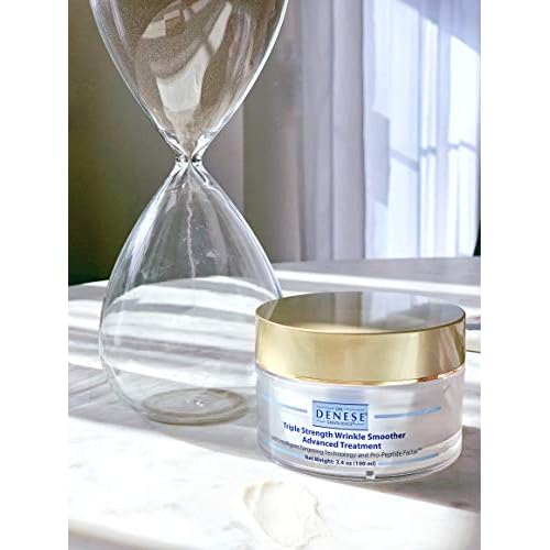 Dr. Denese SkinScience Triple Strength Wrinkle Smoother Advanced Treatment Combines Natural Extracts with Enhanced Peptide Technology To Tighten & Firm Skin - Paraben-Free, Cruelty-Free - 3.4oz