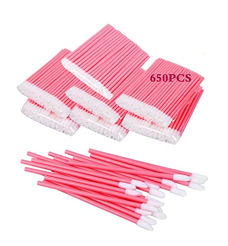 650 Disposable Lip Gloss Applicators - Soft Flocking Wands