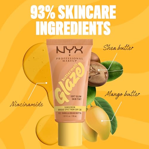 NYX Buttermelt Glaze Skin Tint SPF 30 - 02 Vanilla Bean
