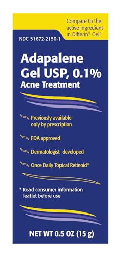 Taro Adapalene 0.1% Acne Treatment Gel - Paraben Free (0.5oz)