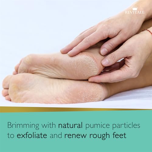 REVITALE Peppermint & Pumice Foot Scrub Soap - Exfoliating Foot Bar