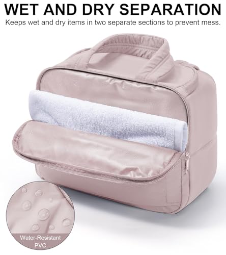 Bagstellar Large Travel Toiletry Bag for Women - Quilted Makeup Organizer
