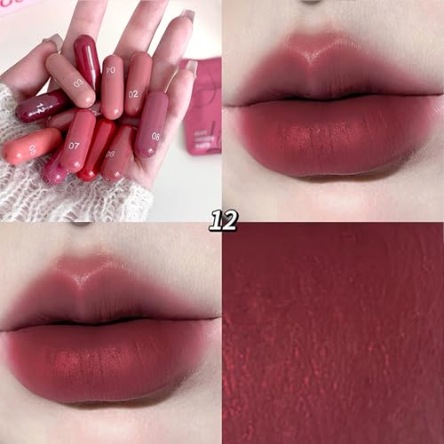 12 Color Mini Lipstick Set - Matte Velvet Finish