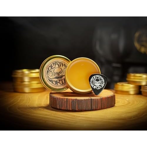 THE VINTAGE GROOMING CO. Death Grip Extra Strong Mustache Wax, Night Fury Mustache Wax Remover Oil, and Comb Set
