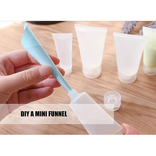 20PCS Emply Plastic Cosmetic Soft Tube Vial Bottles with Flip Cover Makeup Travel Sample Packing Storage Holder Container for Facial Cleanser(100ml/3.4oz) (Pack of 2)