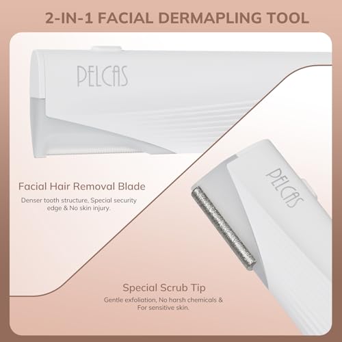 Electric Dermaplaning Tool for Face Off White - 3 Speeds LED Face Razor