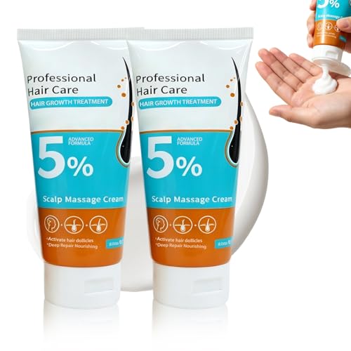 5% Minoxidil Hair Growth Scalp Massage Cream, Anti Loss Treatment for