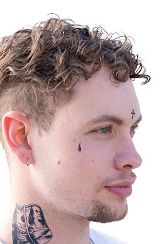 Temporary Tattoos 10-Piece Set | Hip Hop Water Transfer Face Tattoos