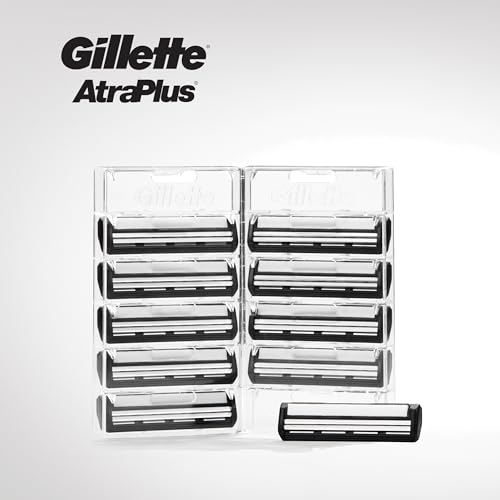 Gillette AltraPlus Mens Razor Blade Refills, 10 Count, Lubra-Soft Strip for Smoothness and Comfort