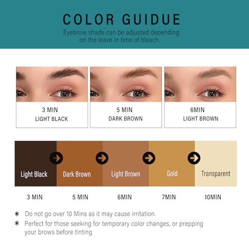Eyebrow Bleaching Kit - Lighten & Natural Brow Color - 5 Applications