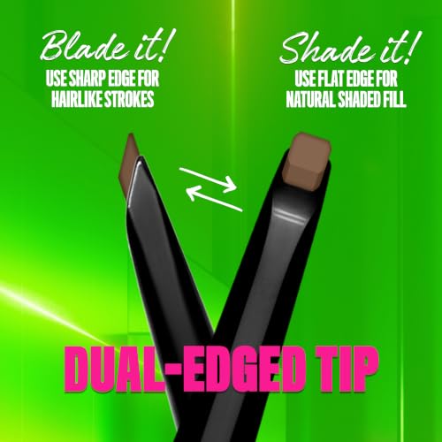 NYX Blade & Shade Brow Pencil - Dual-Tip Eyebrow Pencil, Ash Brown