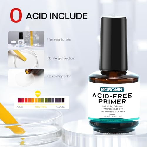 Morovan Nail Dehydrator and Acid-Free Primer Kit Set