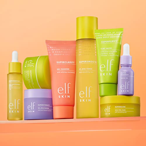 e.l.f., SuperClarify Cleanser, Lightweight, Gentle, Effective, Soothing, Removes Makeup and Impurities, Prevents Clogged Pores, Strengthens, Infused with Lavender, 3.4 Fl Oz