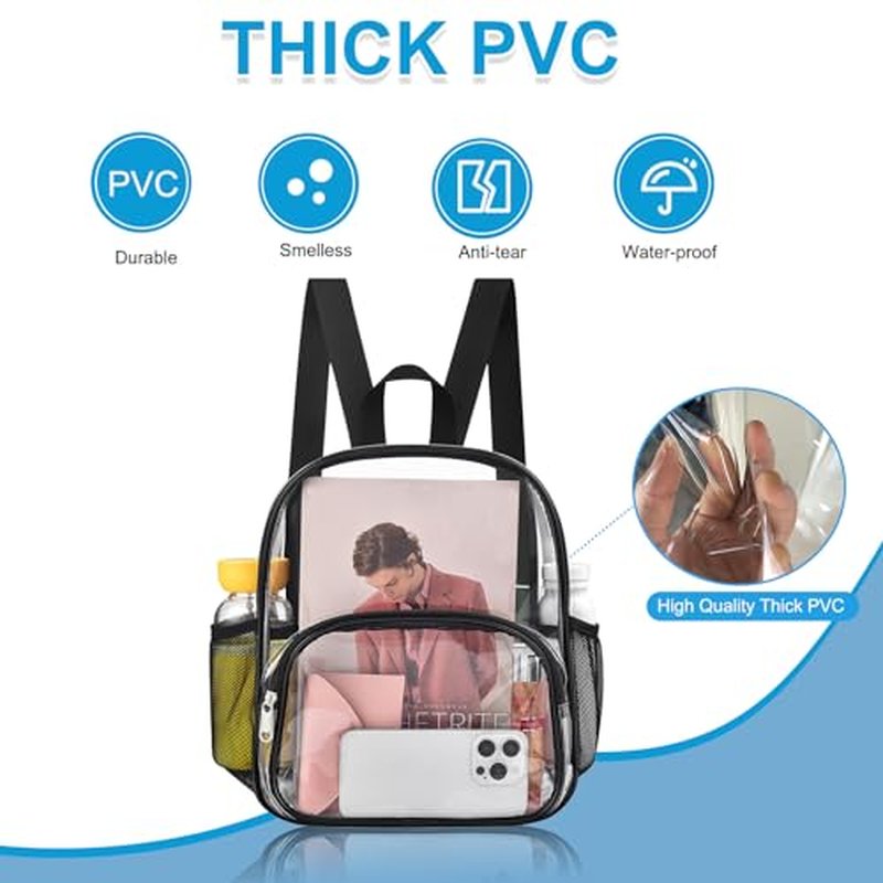 Clear Backpack for Stadium Events 12x12x6 Approved