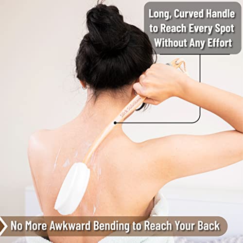 Slick- Lotion Applicator, 17 inch, Applicators for Your Back, Back Applicator Lotion, Certified Organic, Easy Reach Washable, Applicators, Self Tanner for All Skin Tone