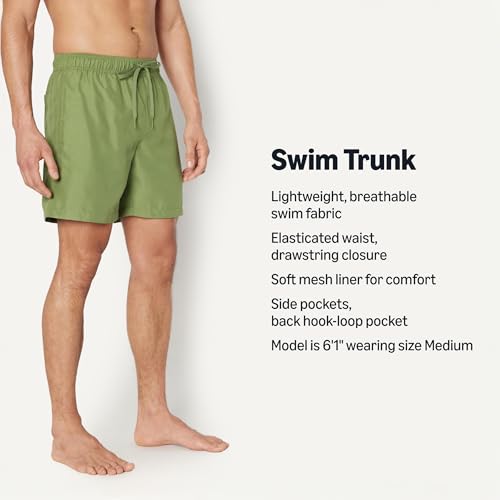 Men's 7-Inch Quick-Dry Swim Trunks - Olive XX-Large