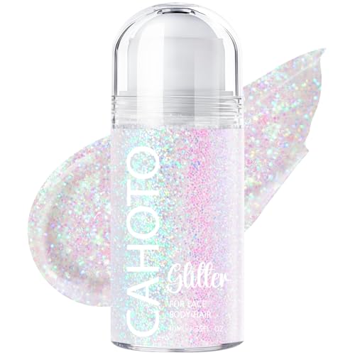 Pastel Glitter Gel Roll-On for Face, Body & Hair - 1.35oz