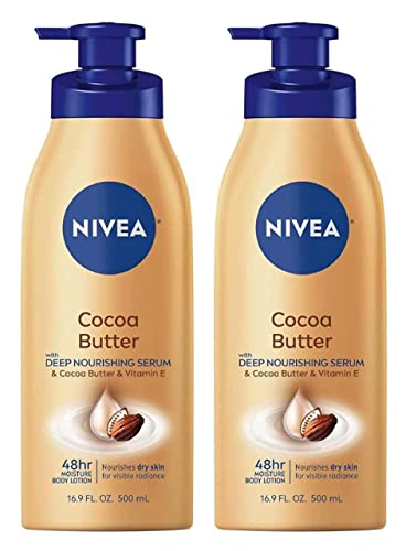 NIVEA Cocoa Butter Body Lotion 16.9 fl. oz. (Pack of 2)