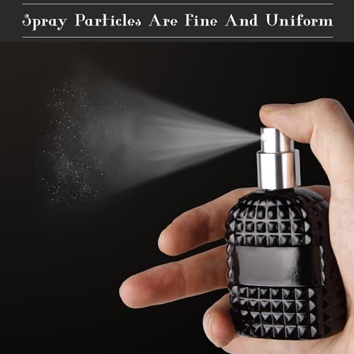 2 Pack 30ml Refillable Glass Perfume Spray Bottles - Travel Atomizers