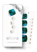 ohora Semi Cured Gel Nail Strips - P Tide Pool, 30 Wraps, Easy Apply