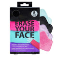 ERASE YOUR FACE Makeup Remover Cloths - Reusable Microfiber Face Towels to Cleanse & Remove Makeup - Water Activated, Dual-Sided Design for Easy Use, Great Bachelorette & Bridesmaid Gift (8 Count)
